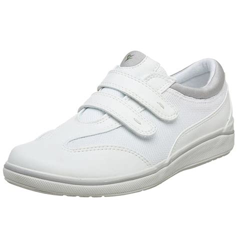 Grasshoppers Women S Stretch Plus Velcro Sneaker White 10 M Us Amazon Es Zapatos Y Complementos