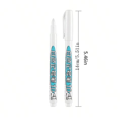 White Marker Pen Small Tip Water Based Paint Marker Waterproof