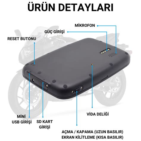 Android Apple Carplay Multimedya Motosiklet Ekran Gps Navigasyon