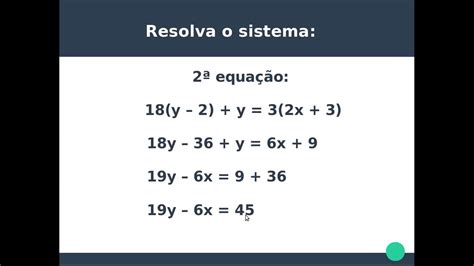 Sistema De Equa O Do Grau Inc Gnitas M Todo Da Adi O