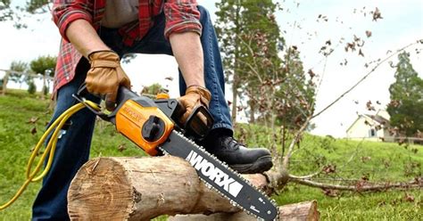 Prep Your Yard For Summer With Worxs 14 Inch Corded Electric Chainsaw