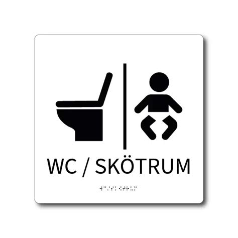 Taktil Skylt Wc Sk Trum Skyltexperten