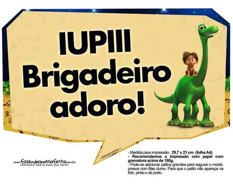 Plaquinhas Divertidas O Bom Dinossauro 7 Fazendo A Nossa Festa Presos