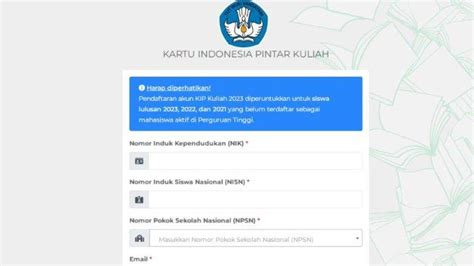 Sudah Dibuka Cara Daftar Kip Kuliah 2023 Lengkap Dengan Syarat Dan Manfaatnya Tribun