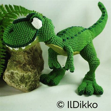 Amigurumi H Kel Muster T Mo Der T Rex Deutsche Anleitung Etsy De