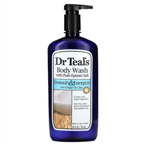 Dr Teals Body Wash With Pure Epsom Salt Detoxify And Energize 24 Fl Oz 710 Ml 24 Fl Oz