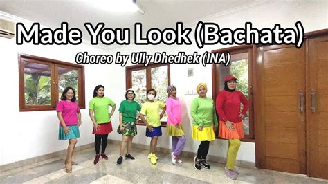 Made You Look Bachata Line Dance Choreo By Ully Dhedhek INA Demo