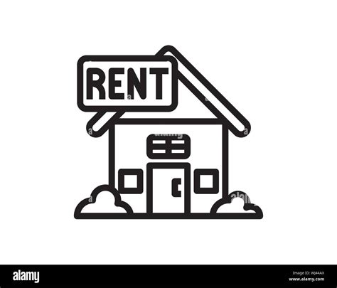 Rent House Vector Icon Stock Vector Image And Art Alamy