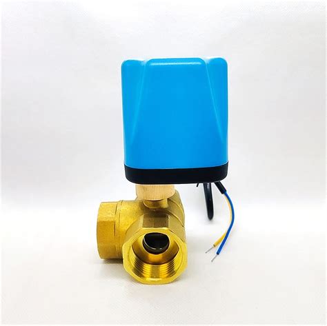 1 Brass Electric Ball Valve Two Wire Three Way Normally Closed Normally Open 220v