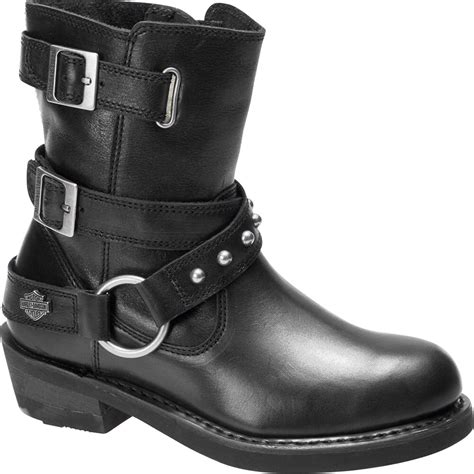 Harley Davidson Women S Janice Motorcycle Boots Black Elliottsboots