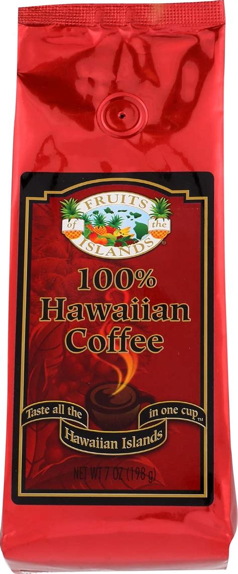 Fruits Of The Islands 100 Hawaiian Ground Coffee 7 Oz