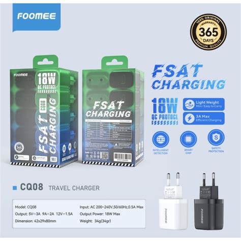 Jual Foomee Cq Charger Eceran Perpcs W Qc Protocol Usb Port