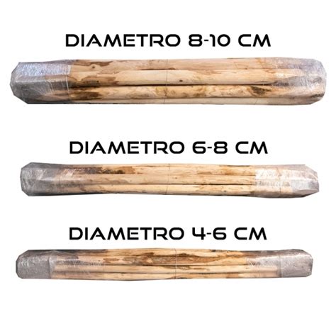 OFFERTA Pali In Legno Castagno Per Recinzione Scorticati E Appuntiti