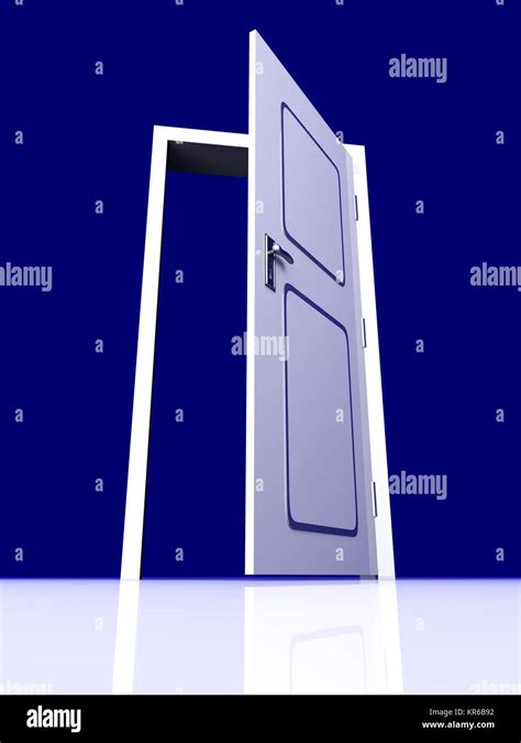 The Door is open for you... 3D rendered Illustration Stock Photo - Alamy