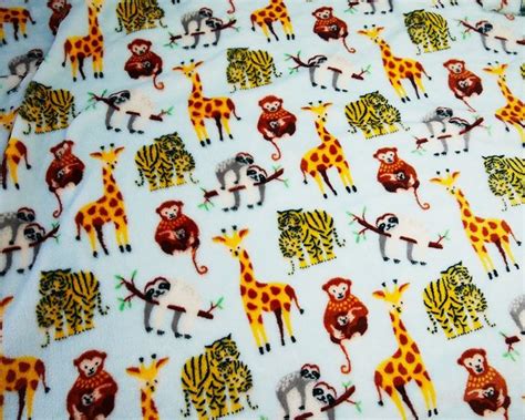 Baby Safari Cuddle Fleece Fleece Fabric Fabric Online Fabric