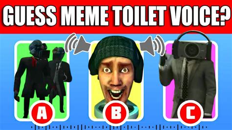 Guess Monster`s Voice Skibidi Toilet Season 1 30 🚽 Guess Meme Song Toilet Part 3 Youtube