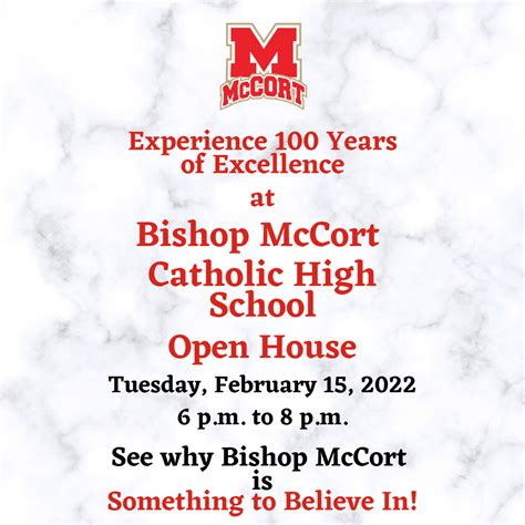 Bishop McCort Open House | Bishop McCort Catholic High School