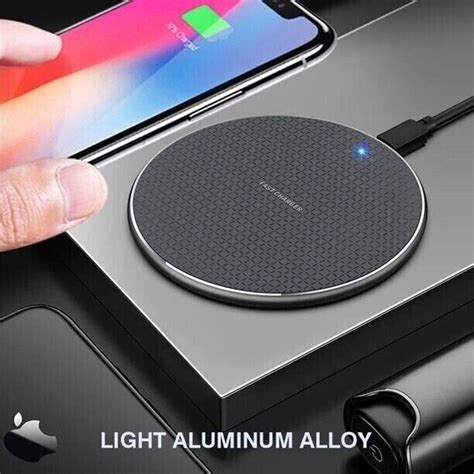 Wireless Charger Qi Schnell Ladeger T Induktive Ladestation Kabellos