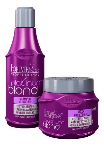 Forever Liss Kit Matizador Platinum Blond Shampoo Mask Mercadolivre