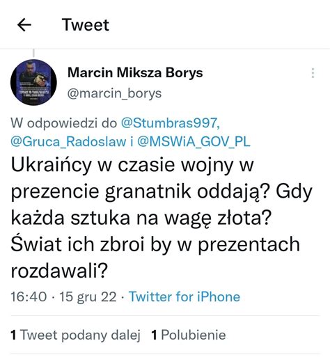 Radosław Gruca on Twitter Droga władzo nie traktujcie ludzi jak