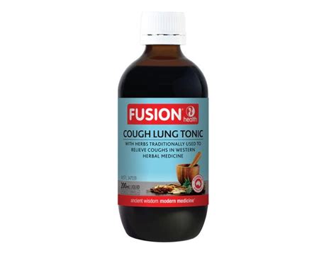 Fusion Cough Lung Tonic Liquid Health And Whole Foods Leongatha