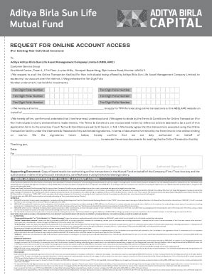 Fillable Online Aditya Birla Sun Life Mutual Fundabsl Mf Nav Et Money