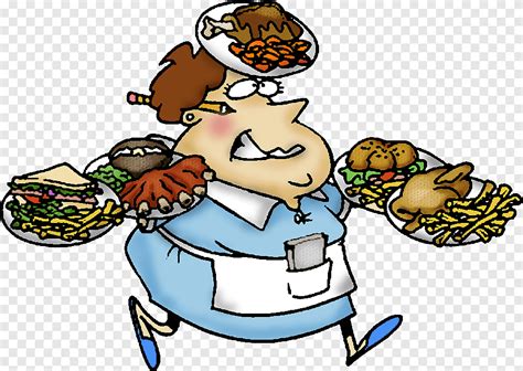 Waiter Cartoon Cartoon Waitress Food Vertebrate Png PNGEgg