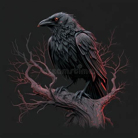 Raven In Gothic Style Stock Illustration Illustration Of Fest 270334760