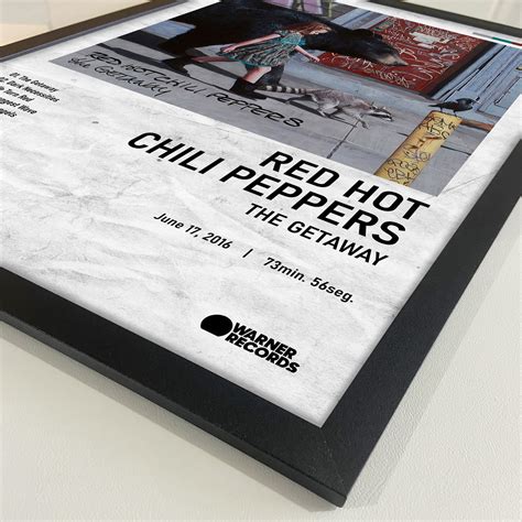 Quadro Lbum The Getaway Red Hot Chili Peppers X Cm Elo