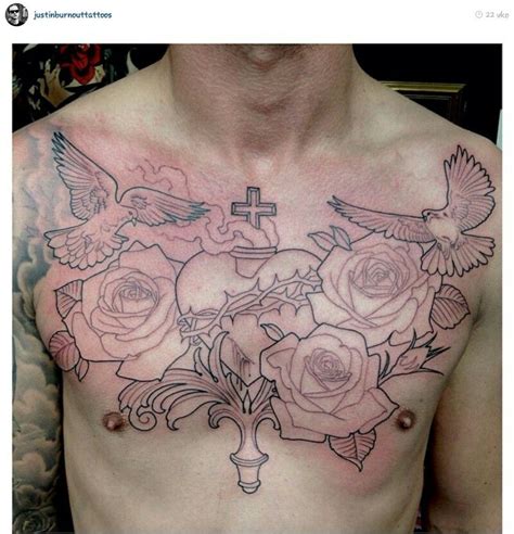 Pin By Shaun Mcelroy On Religious Cool Chest Tattoos Chest Tattoo