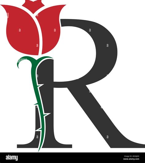 Alphabet R In Rose