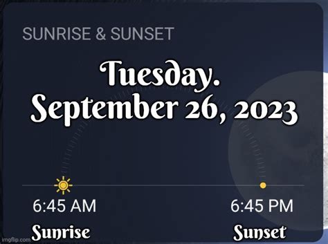 Today The Sun Will Rise At 6 45 AND The Sun Will Set At 6 45 Imgflip