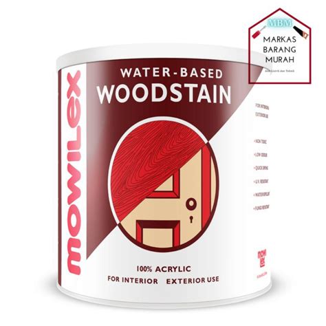 Jual Mowilex Woodstain Water Based L Politur Kayu Pelitur Air