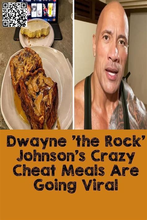 The Rock Dwayne Johnson Rock Johnson Dwayne The Rock Tasty Yummy Food Cheat Meal Cheating