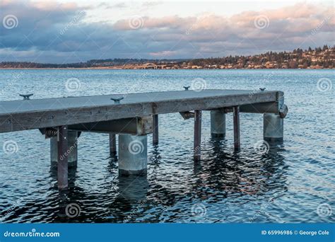 Lake Washington Piers 3 Stock Photo Image Of Water Lake 65996986