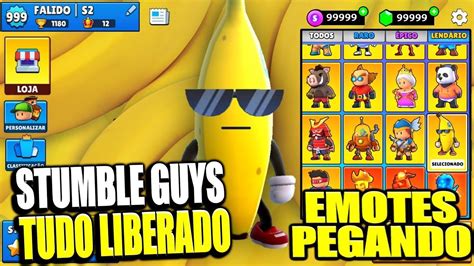 SAIU MOD APK STUMBLE GUYS V0 40 TUDO DESBLOQUEADO EMOTES PEGANDO