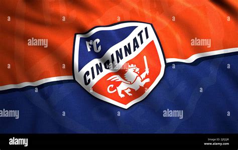 Football Club Cincinnati Realistic Emblem Motion Fc Cincinnati