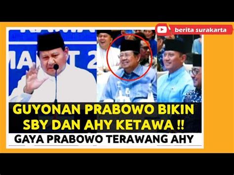 Sby Ketawa Prabowo Cerita Nostalgia Diberi Lukisan Mau Dipasang Di