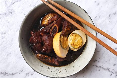 Braised Pork Trotter In Black Vinegar Asian Inspirations