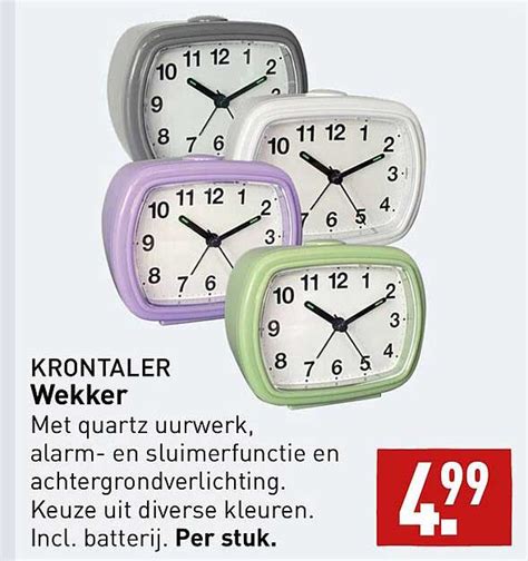 Krontaler Wekker Aanbieding Bij Aldi Folders Nl