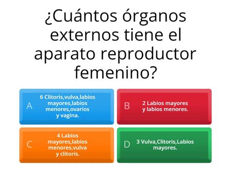 Actividad Del Aparato Reproductor Femenino To Grado Quiz