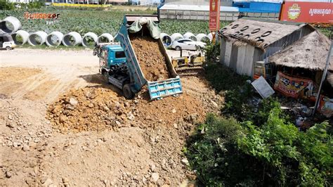 Perfect New Activities Team Work Dump Truck T Unloading Stone Install