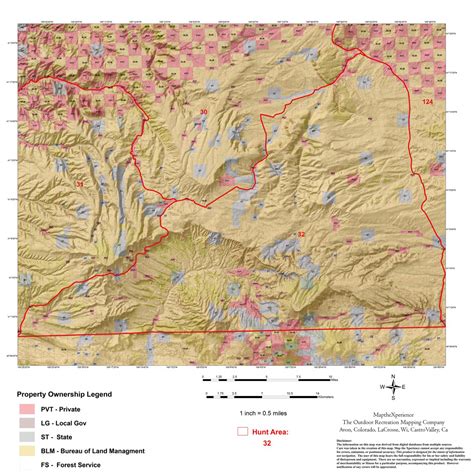 Wyoming Elk Hunt Area 32 Hunt Wyoming Map By Map The Xperience Avenza Maps Avenza Maps