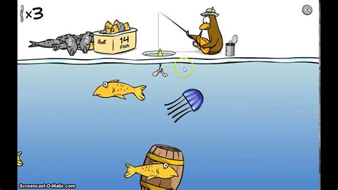 Club Penguin - Ice Fishing (Gray Goodies) - YouTube