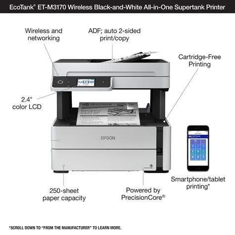 Epson EcoTank ET-M3170 Wireless MFP Printer-Computer Choice