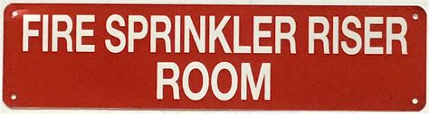 The Fire Sprinkler Riser Room Sign Hpd Signs The Official Store