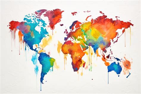 World Map Painting Backgrounds Art Premium Photo Illustration Rawpixel