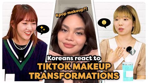 Koreans React To UNBELIEVABLE Filipino TikTok Makeup Transformations