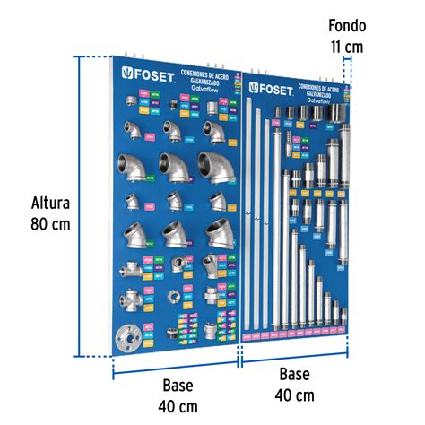 Ficha Tecnica Exhibidor Con Conexiones De Acero Galvanizado Foset