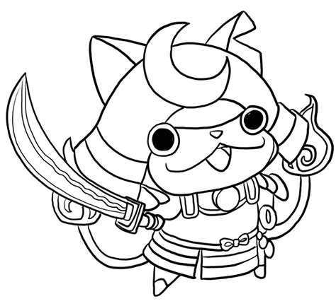 Dibujo De Shogunyan De Yo Kai Watch Para Colorear